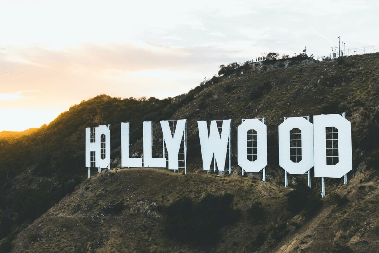 Hollywood sign on hill