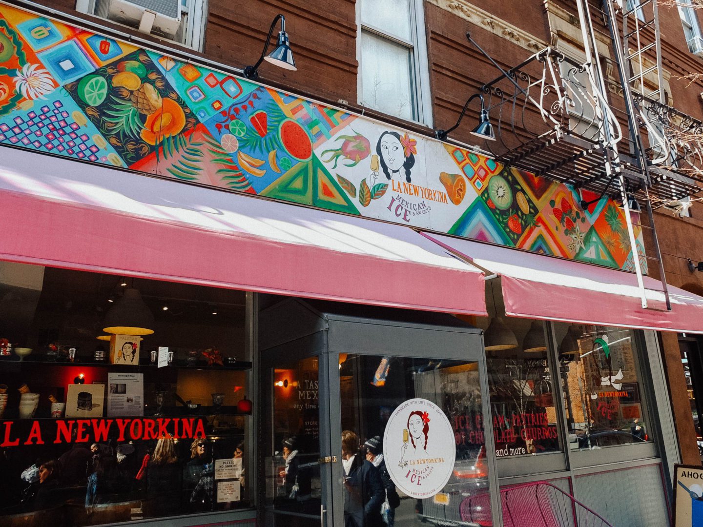 Front of a Mexican food shop