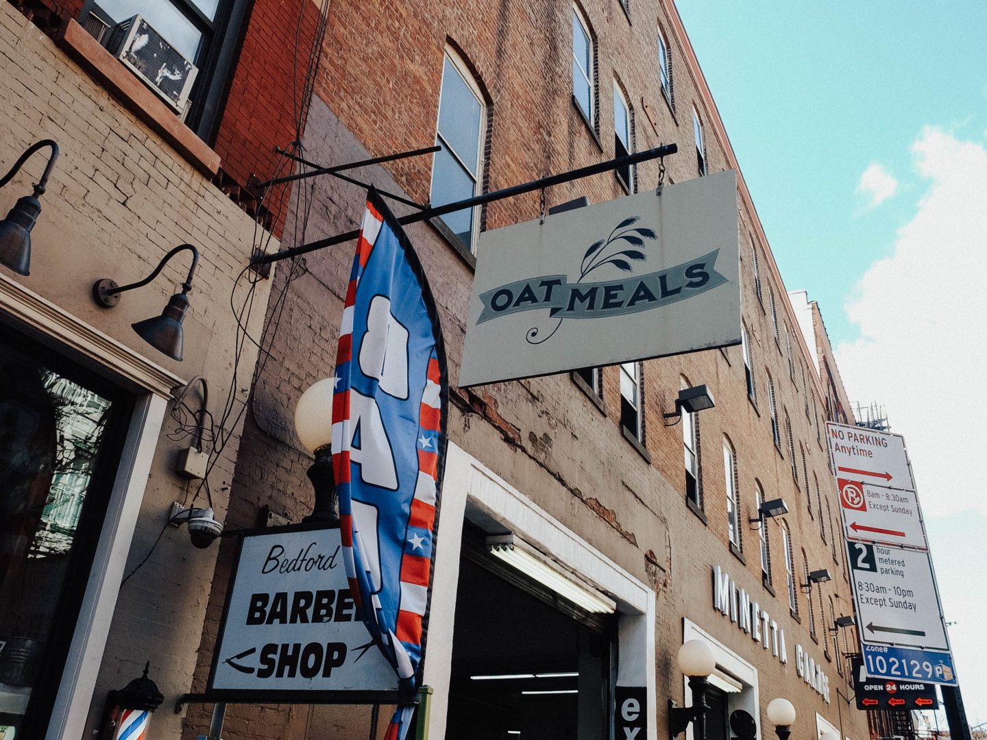 Oat Meals sign on a building