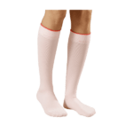 leg with compression socks on, ultimate carry on packing guide.