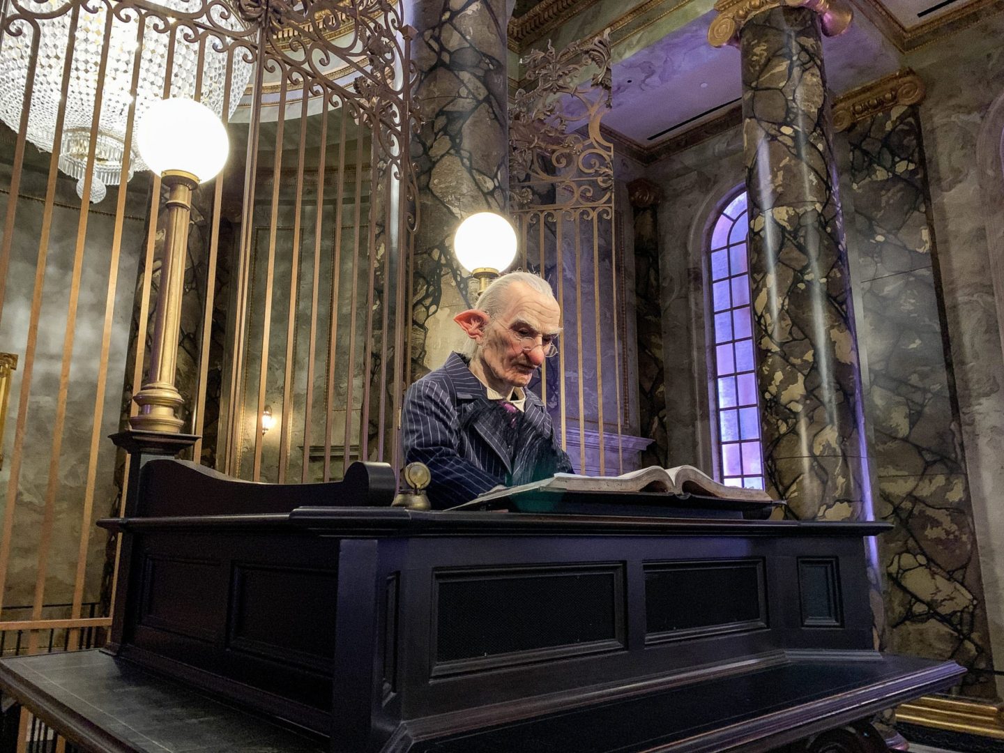 goblin at desk in Gringotts Bank