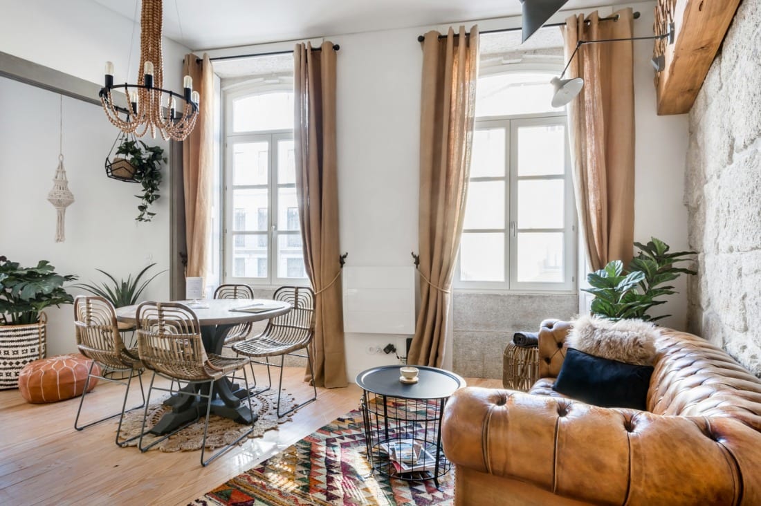 Rustic living room, dreamy Airbnb stays for under $100
