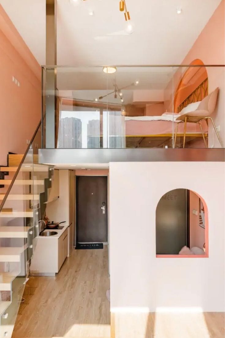 pink & peach design apartment 