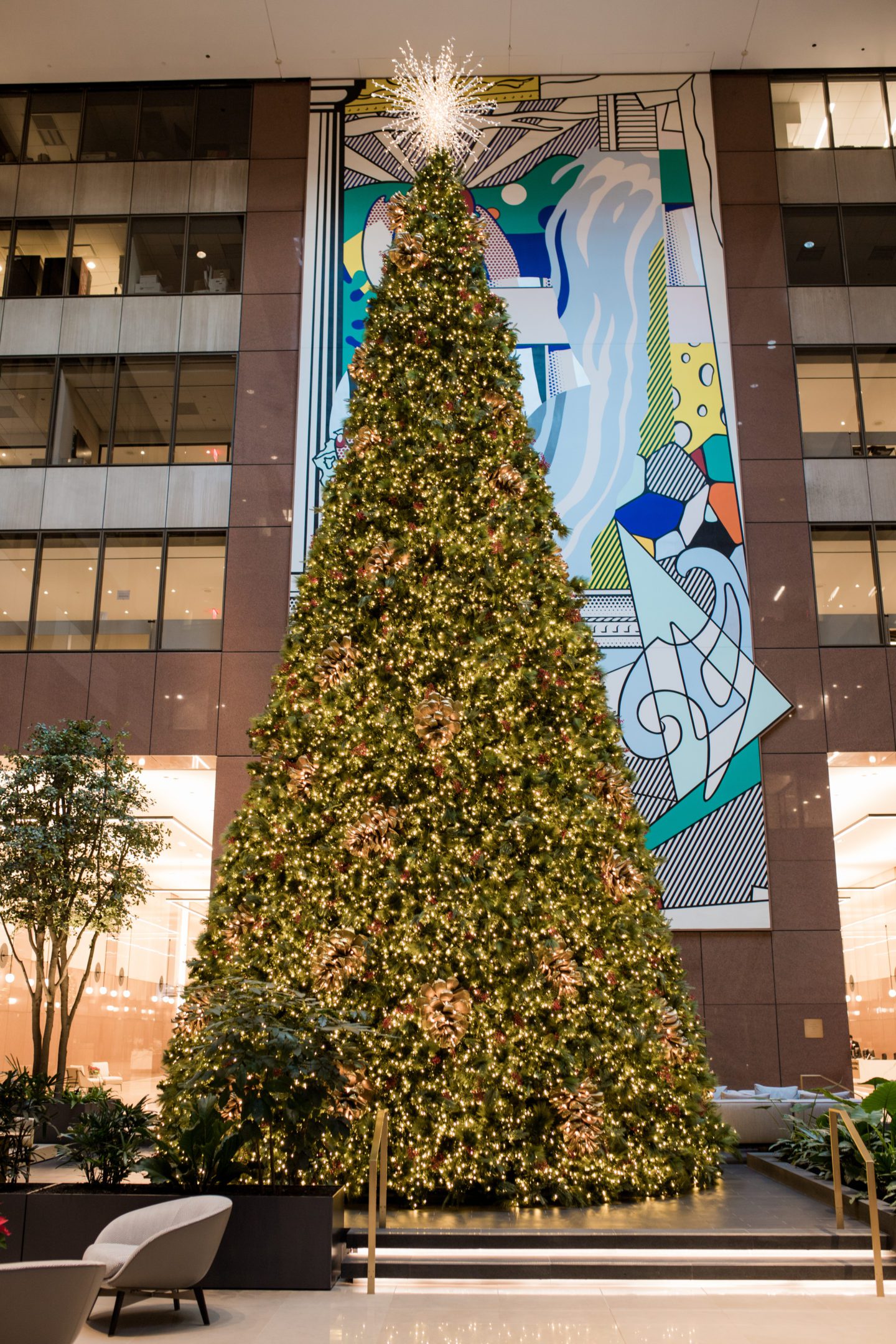Large Christmas tree display
