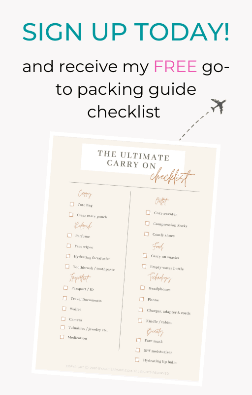 Ultimate Carry On Packing Checklist