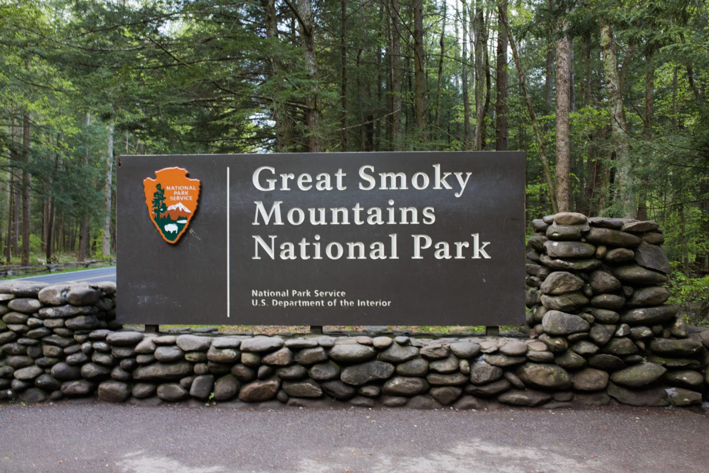 Great Smoky Mountains National Park Sign, Free things to do in Pigeon Forge