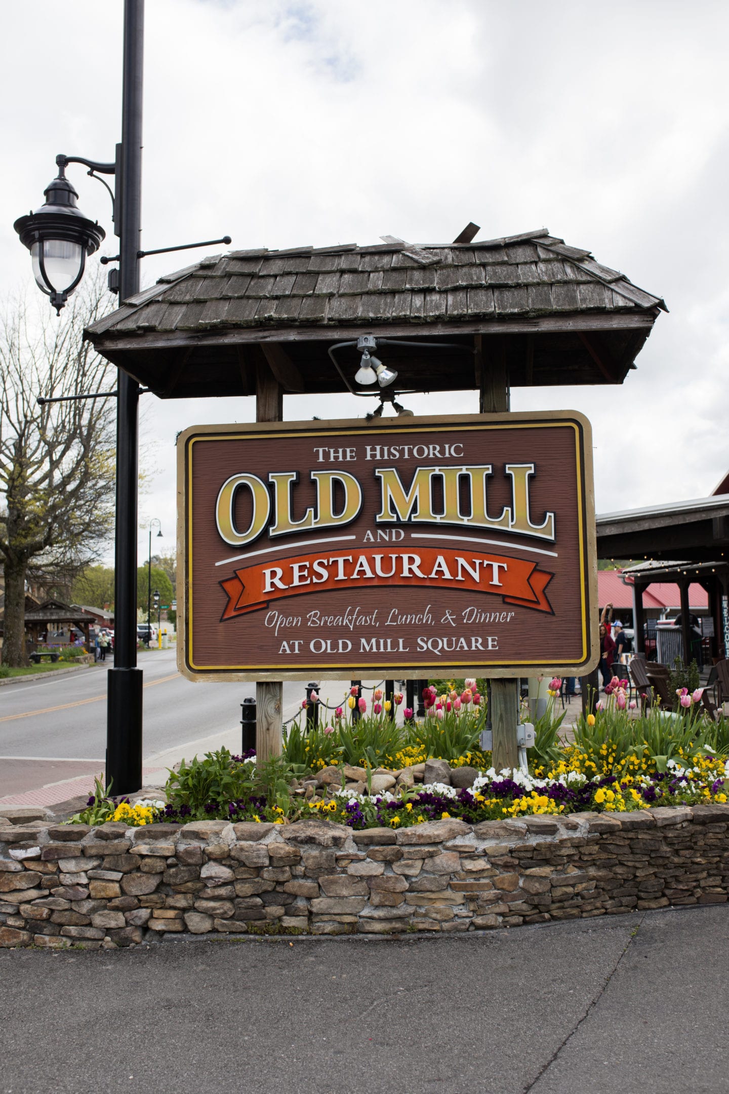 Old Mill Restaurant sign