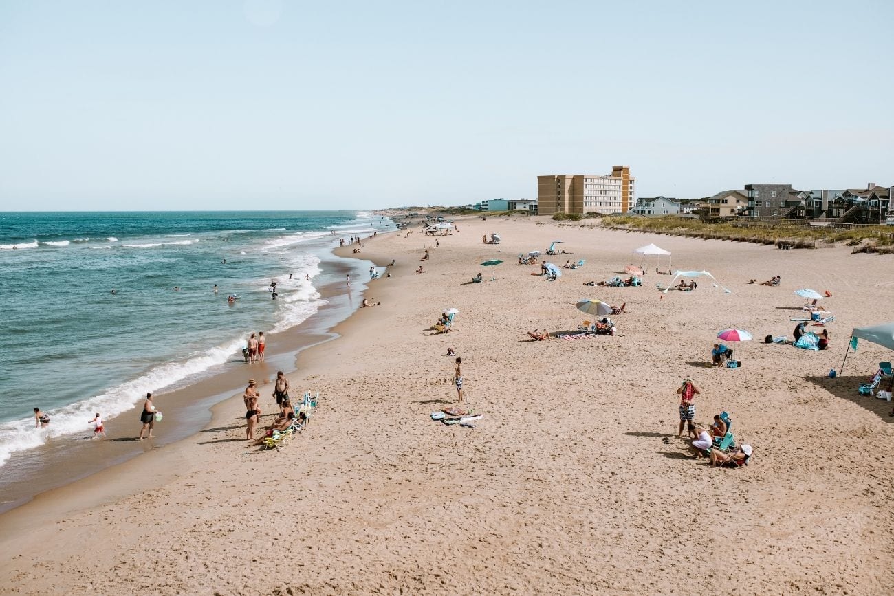 people on the beach, Outer Banks Itinerary