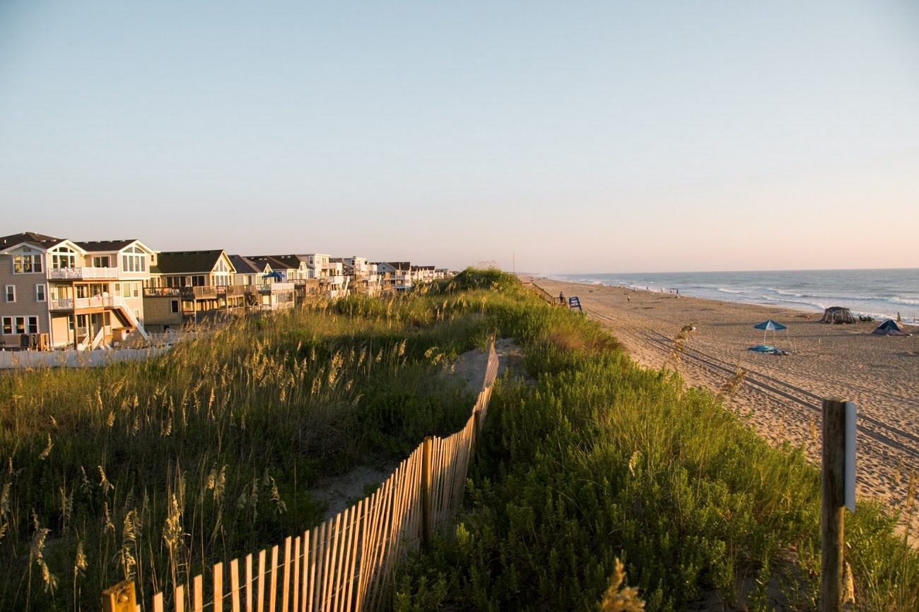 homes on the oceanfront, Outer Banks itinerary