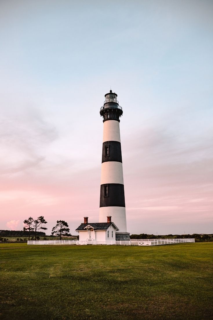 lighthouse at sunset