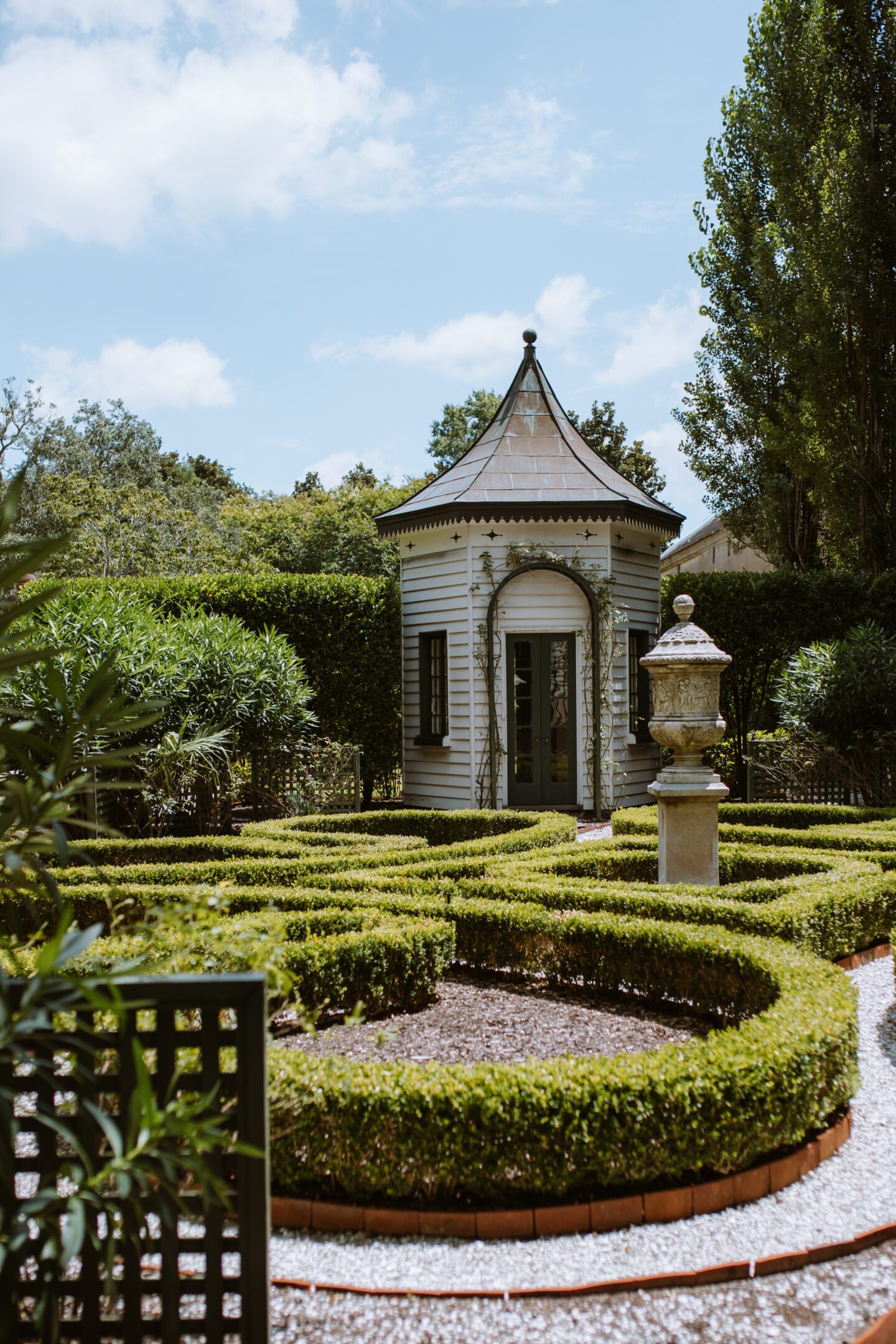 backyard garden with gazebo 