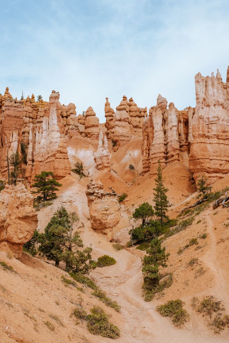 Tall orange rock pinnacles