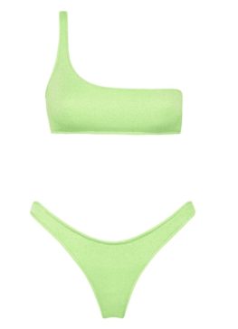 Green two piece bikini set